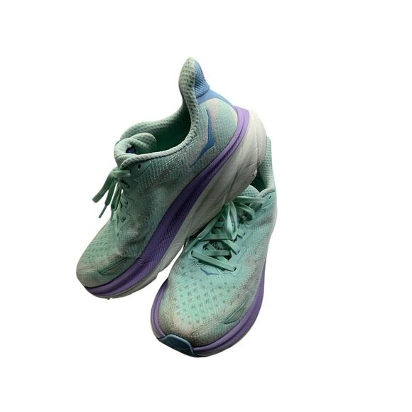 Hoka One One Clifton 9 Running Shoes – Seafoam Aqua Breeze – Women’s 8B - Picture 2 of 8